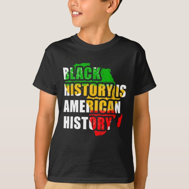 Camiseta La historia negra es historia estadounidense, pero (Anverso)