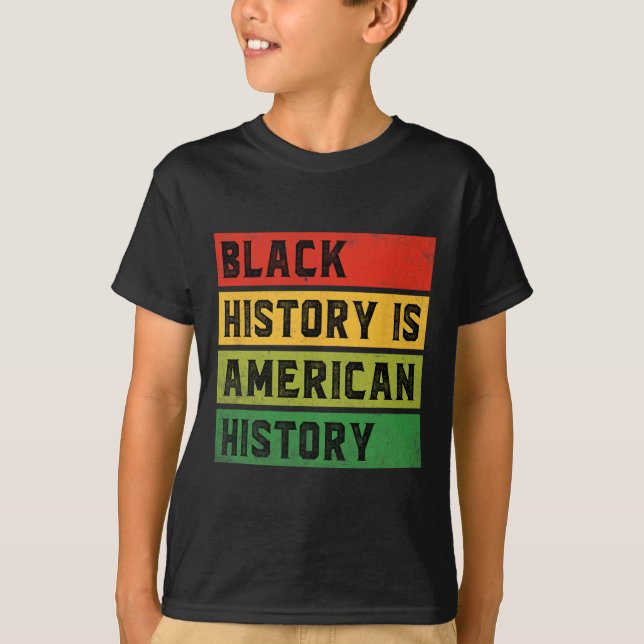 Camiseta La Historia Negra Es Historia Estadounidense Por C (Anverso)