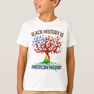 Camiseta La Historia Negra Es Historia Estadounidense Y Roo
