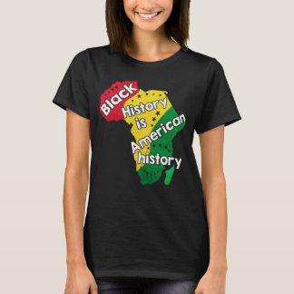 Camiseta La historia negra es la historia americana Orgullo