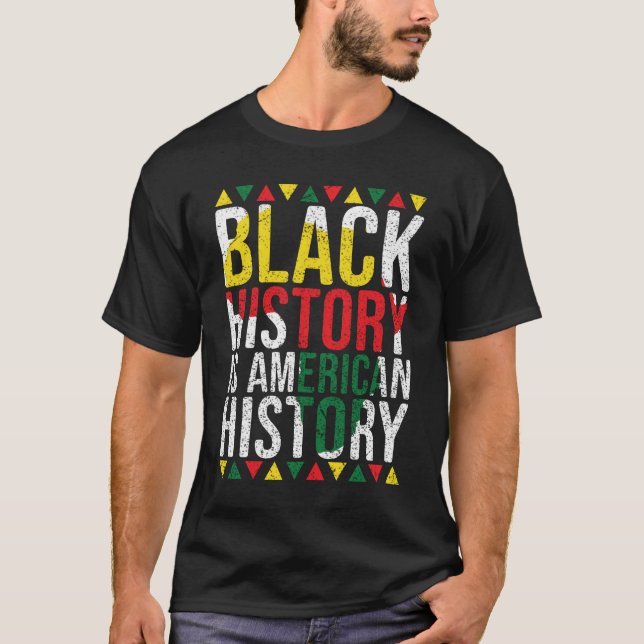 Camiseta La historia negra es la historia estadounidense co (Anverso)