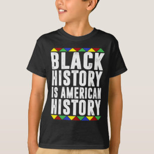 Camiseta La historia negra es la historia norteamericana Áf