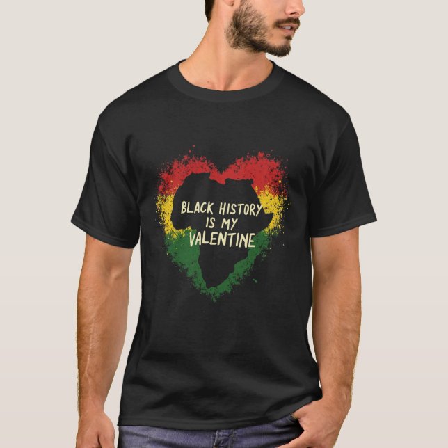 Camiseta La historia negra es mi San Valentín (Anverso)