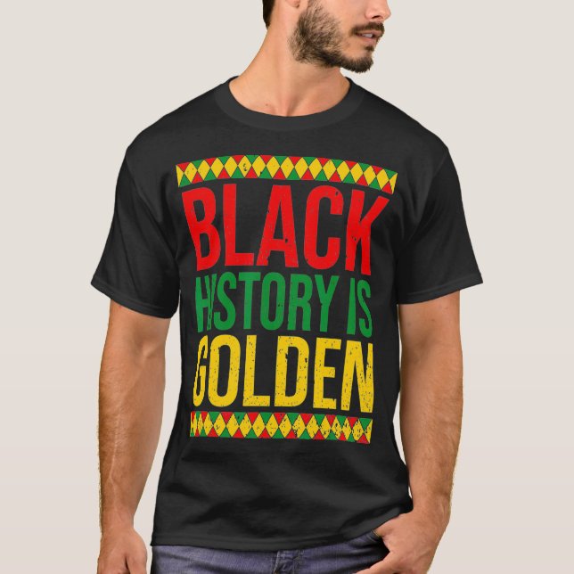Camiseta La historia negra es oro (Anverso)