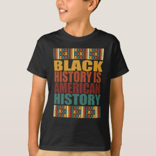 Camiseta La historia negra es Pegatina de la historia estad