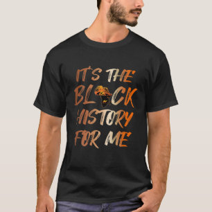 Camiseta La historia negra para mí de África para los hombr