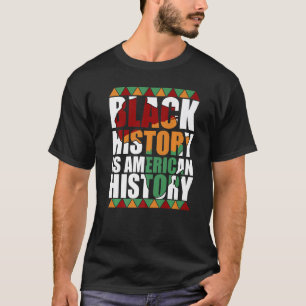 Camiseta La historia negra patriotica de los afroamericanos