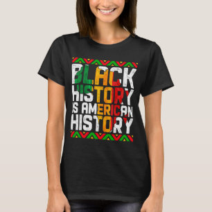 Camiseta La historia negra patriotica de los afroamericanos