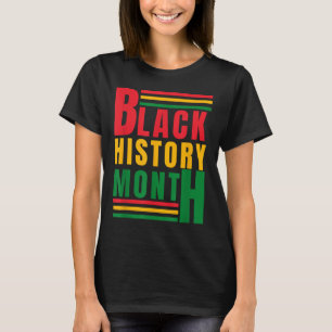 Camiseta La historia negra rompe cada cadena de la historia