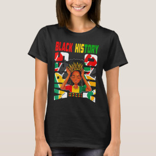 Camiseta La historia negra sólo vibra a Melanin Princesa Gi