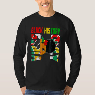 Camiseta La historia negra sólo vibra a MelaninPrincess Gir