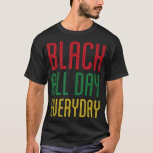 Camiseta La historia negra todos los días, el orgullo afric