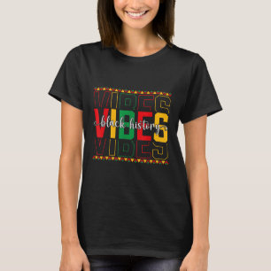 Camiseta La historia negra viola la unión africana-estadoun