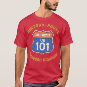 Camiseta La histórica carretera Route 101 Redwood Highway G