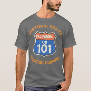 Camiseta La histórica carretera Route 101 Redwood Highway G