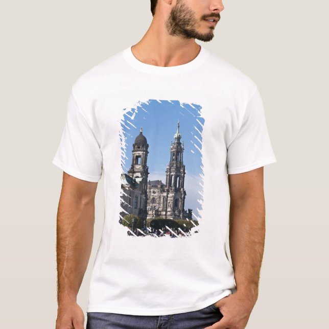 Camiseta La hofkirche (Iglesia de la Corte) Dresde (Anverso)