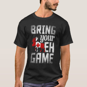 Camiseta La hoja de arce de alce de alce canadiense trae tu