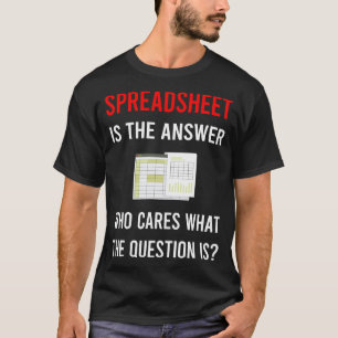 Camiseta La Hoja de Cálculo Respuestas Hojas de Cálculo