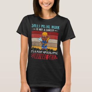 Camiseta La Hoja De Hombres El Trabajador Metalizado No Es