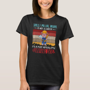 Camiseta La Hoja De Hombres El Trabajador Metalizado No Es