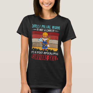 Camiseta La Hoja De Hombres El Trabajador Metalizado No Es