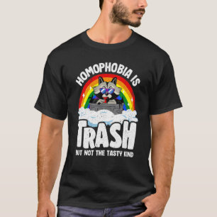 Camiseta La homofobia es el orgullo gay de la bandera arcoi