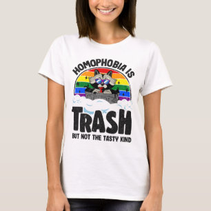 Camiseta La homofobia es el orgullo gay de la bandera arcoi