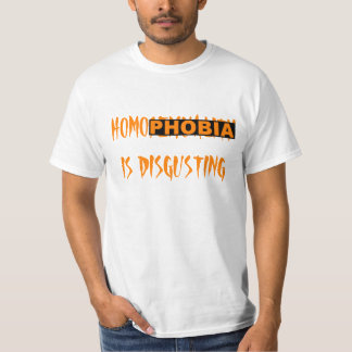 Camiseta La homofobia es repugnante