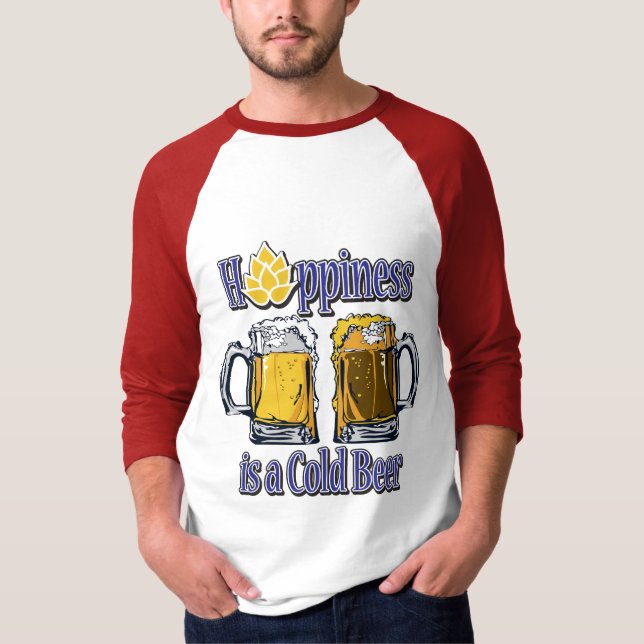 Camiseta La hoppiness es una cerveza fría (Anverso)