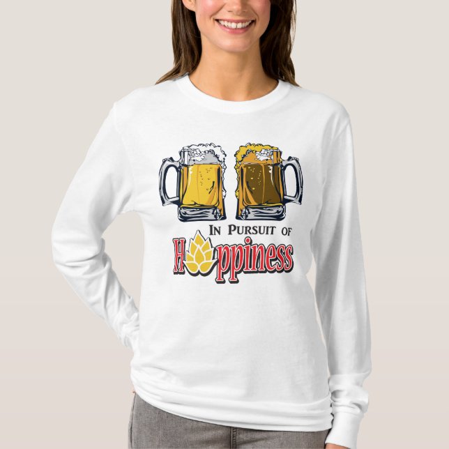 Camiseta La hoppiness es una cerveza fría (Anverso)