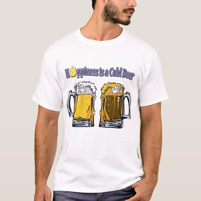 Camiseta La hoppiness es una cerveza fría (Anverso)
