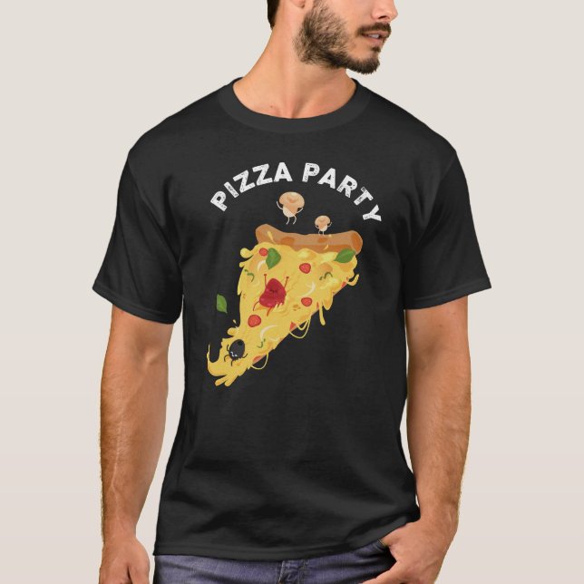 Camiseta La hora de la pizza es un momento feliz (Anverso)