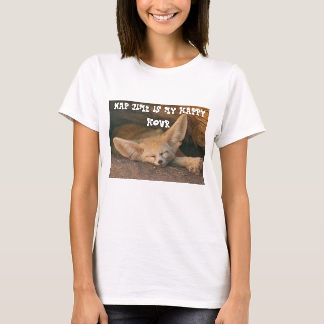 Camiseta La hora feliz de Fox con sueño (Anverso)