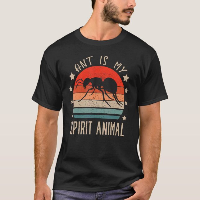 Camiseta La hormiga es mi espíritu El animal retro hormigas (Anverso)