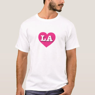 Camiseta LA Hot PInk Heart - Me encanta LA