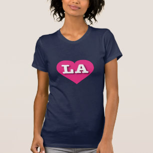 Camiseta LA Hot PInk Heart - Me encanta LA
