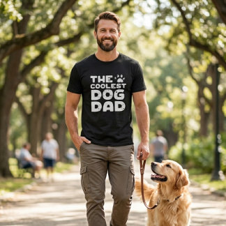 Camiseta La Huella de la Pata del Papá Perro Más Genial