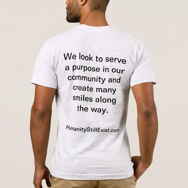 Camiseta La humanidad aún existe (Reverso)