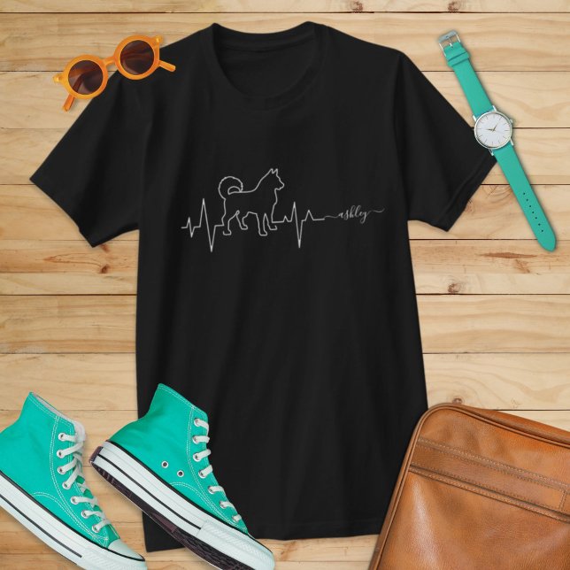 Camiseta La husky siberiana es el Mascota del perro latido (Subido por el creador)