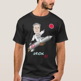Camiseta La IA GROK de Elon Musk despega hacia Marte