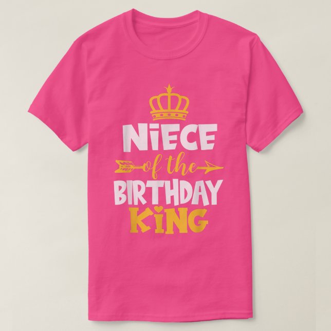 Camiseta La Idea De La Noche Del Rey Del Cumpleaños Para El (Diseño del anverso)