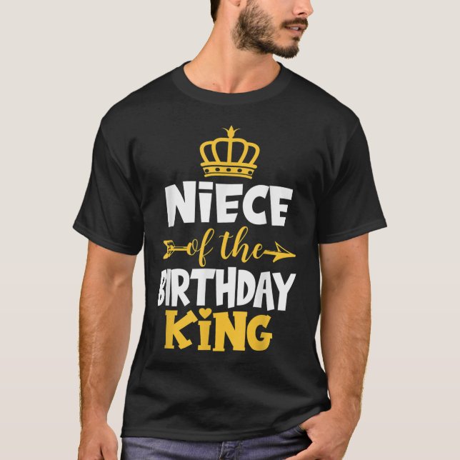 Camiseta La Idea De La Noche Del Rey Del Cumpleaños Para El (Anverso)