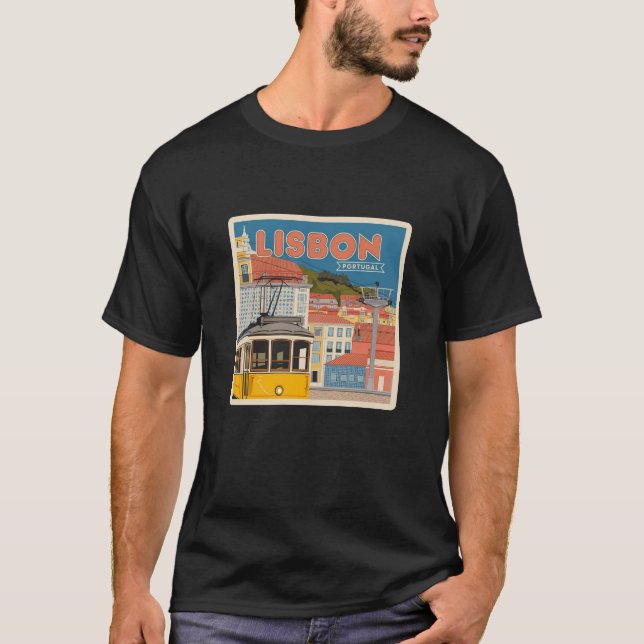 Camiseta La idea de regalo de Lover de Lisboa (Anverso)