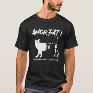 Camiseta La idea del filósofo gótico Amor Fati nunca olvida
