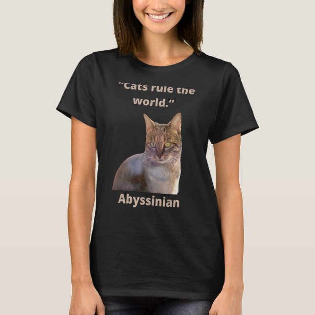 Camiseta La idea del gato es que los gatos dominan el mundo (Anverso)