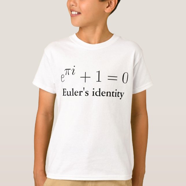 Camiseta La identidad de Euler (Anverso)