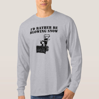 Camiseta La identificación esté soplando bastante nieve
