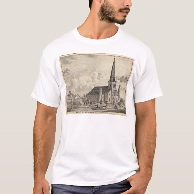 Camiseta La iglesia católica de St Mary (Anverso)