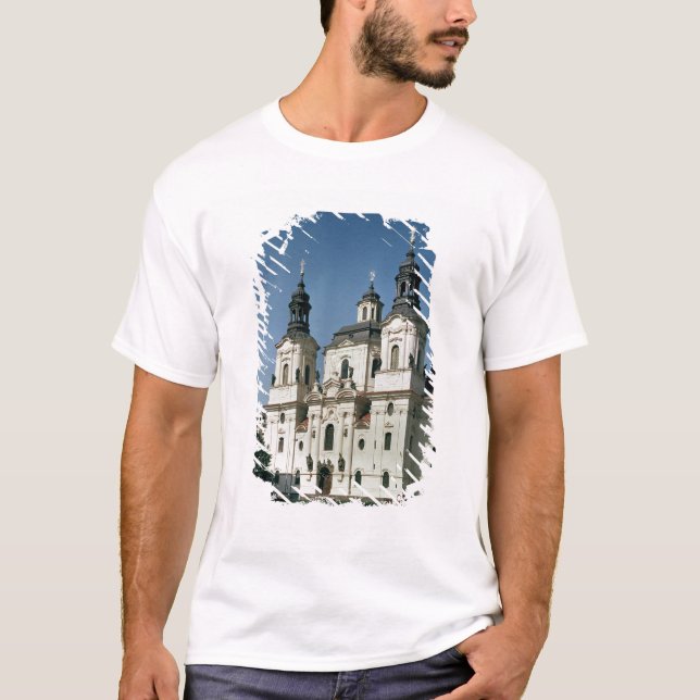 Camiseta La iglesia de San Nicolás, construida 1703-61 (Anverso)