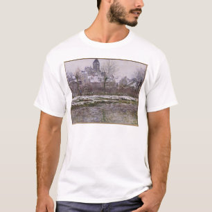 Camiseta La iglesia en Vetheuil debajo de la nieve, 1878-79